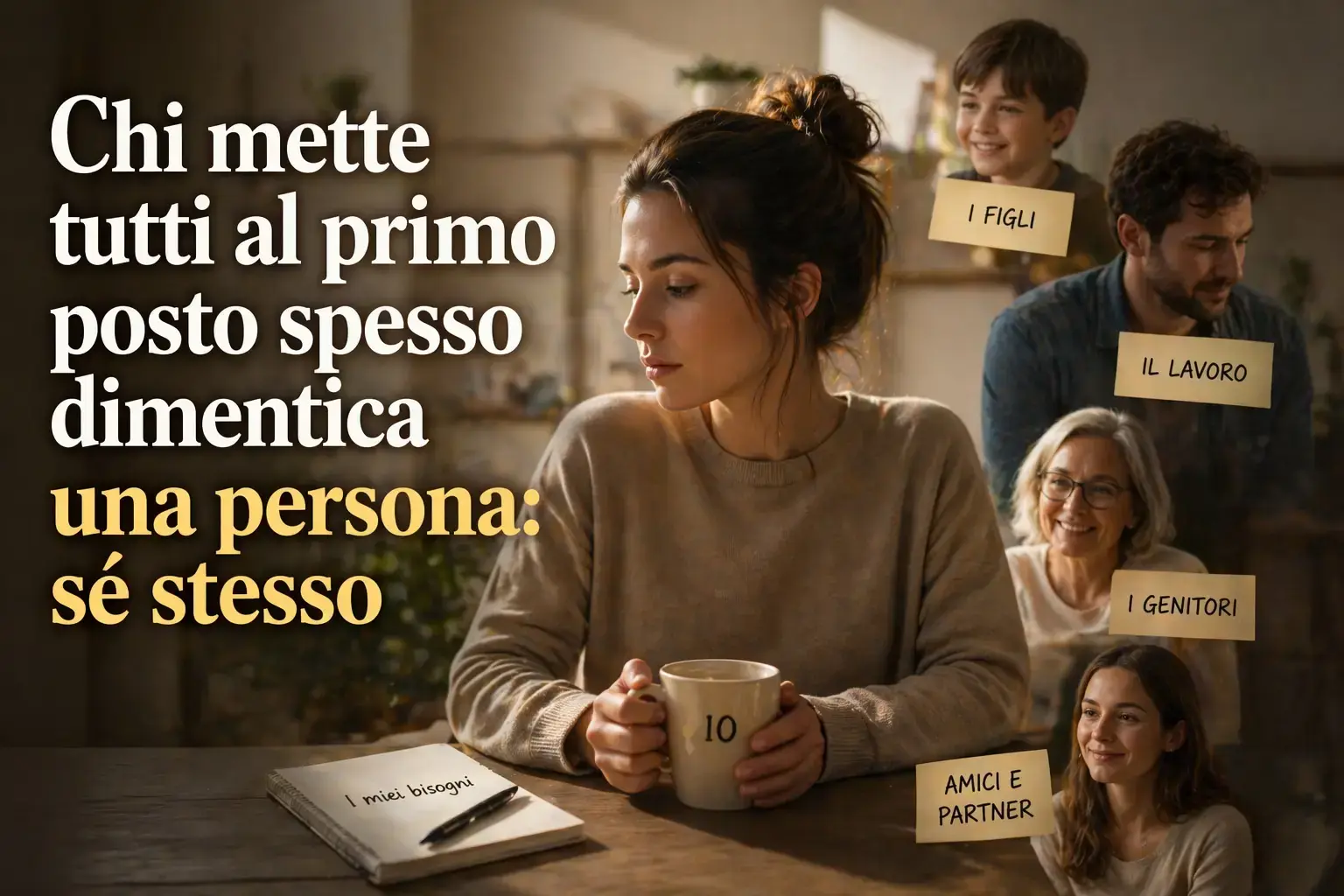 Chi mette tutti al primo posto dimentica spesso se stesso