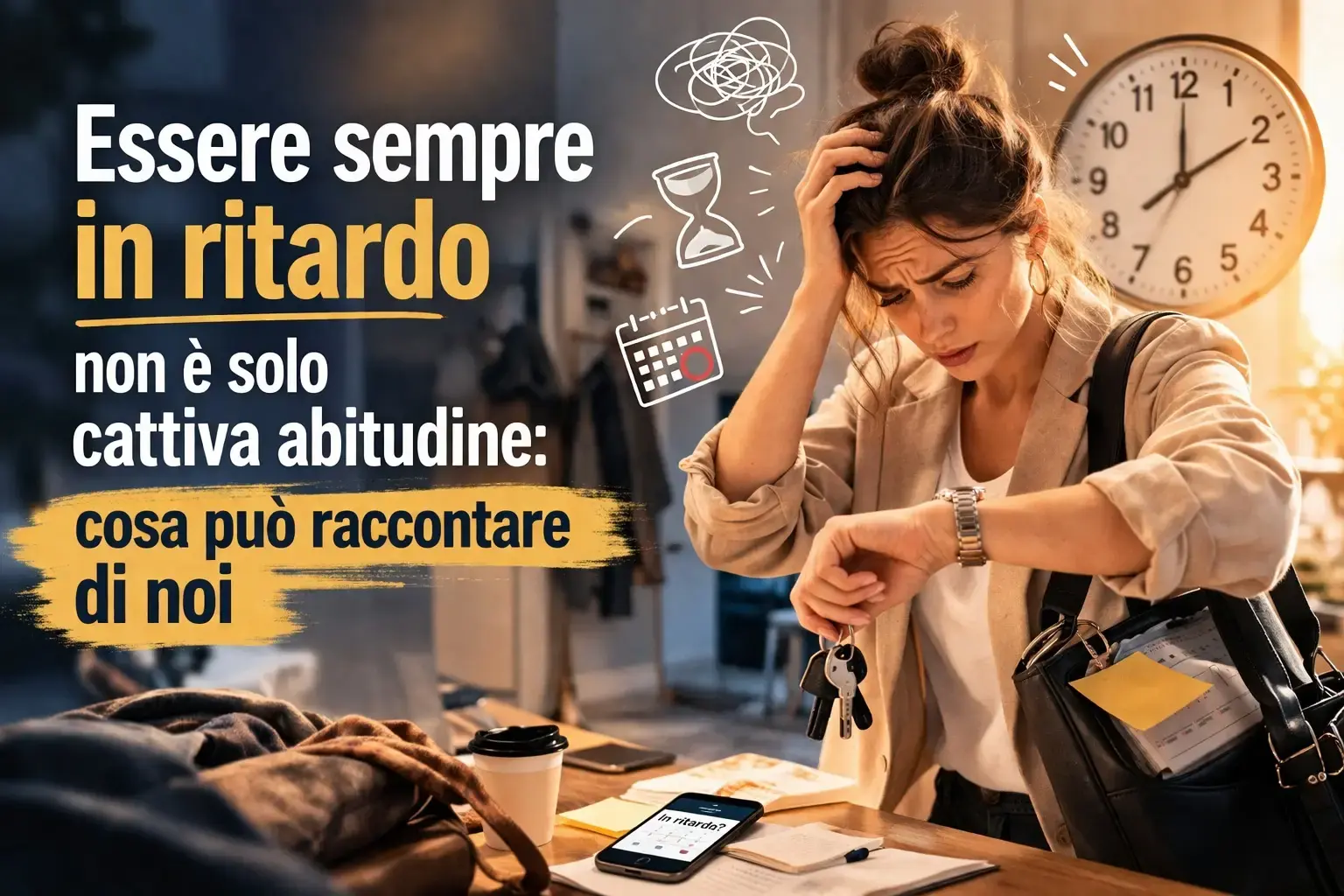 Essere sempre in ritardo: cosa racconta davvero di noi