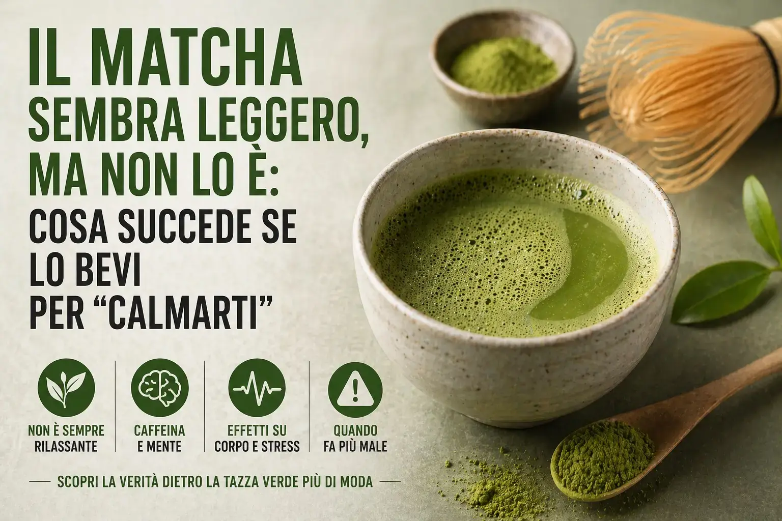 Matcha ogni giorno: cosa succede al corpo dopo i 40 anni