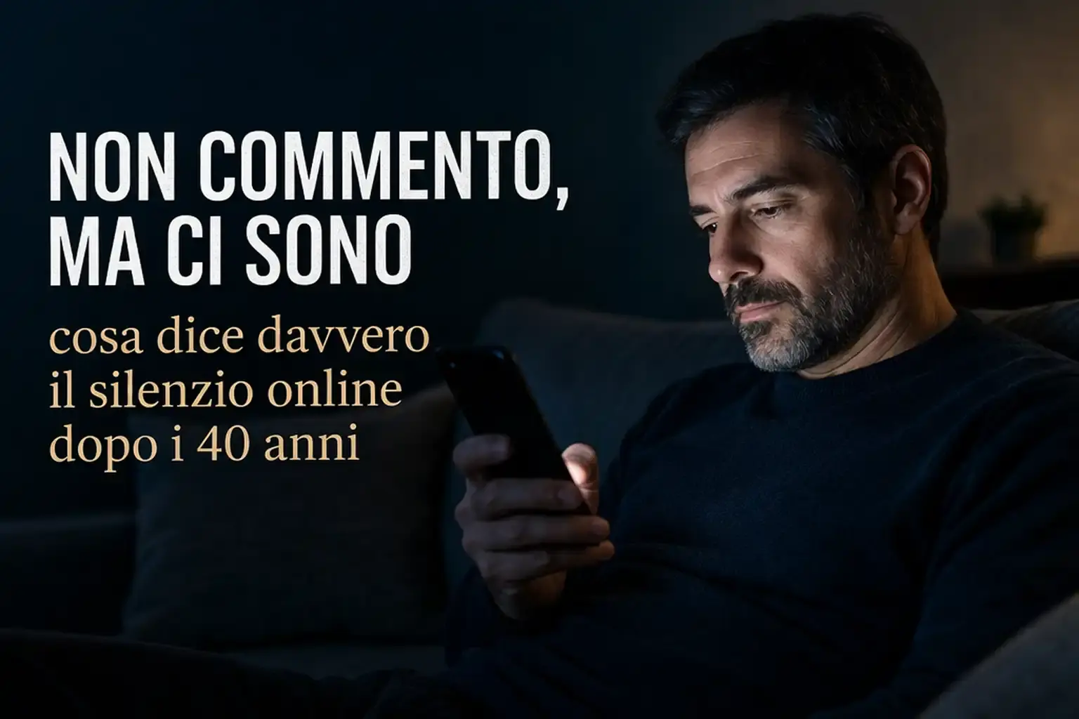 Silenzio online dopo i 40: cosa dice davvero la presenza