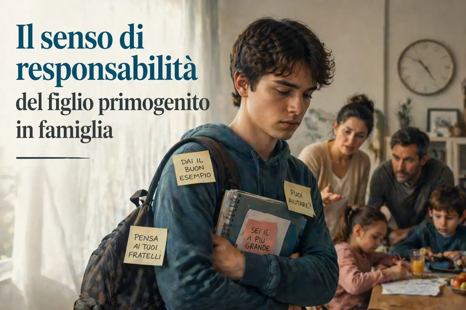 Figlio maggiore: perché finisce per portare il peso