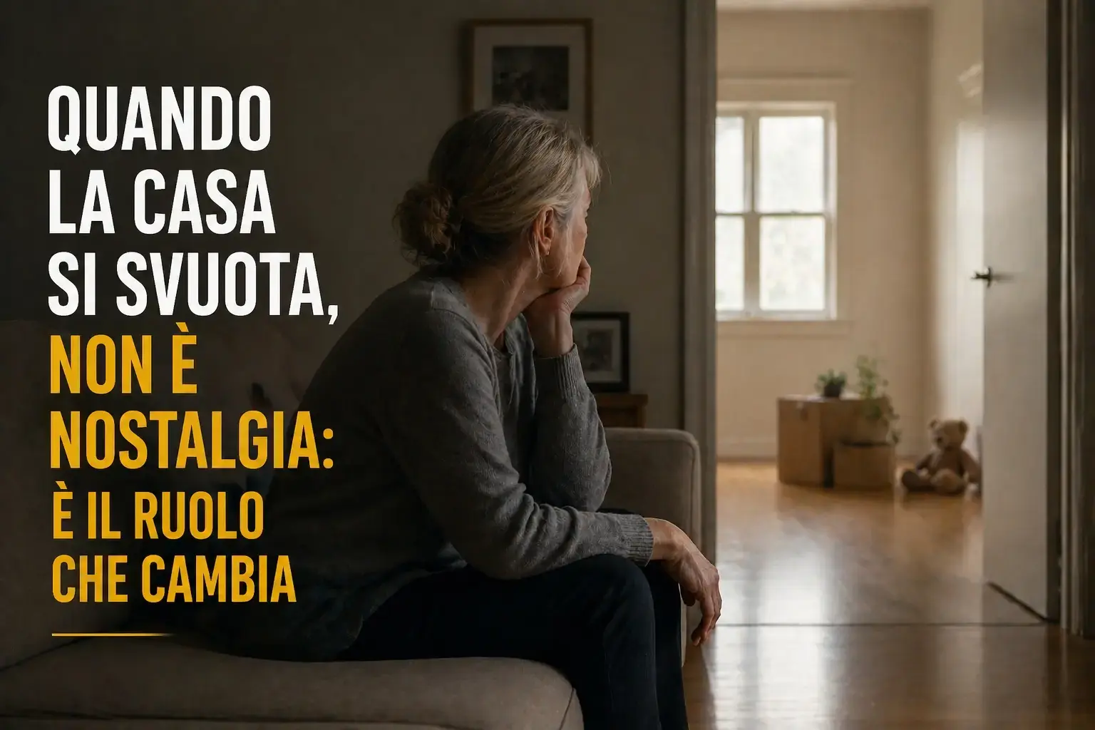 Nido vuoto: non è nostalgia, è il ruolo che si trasforma