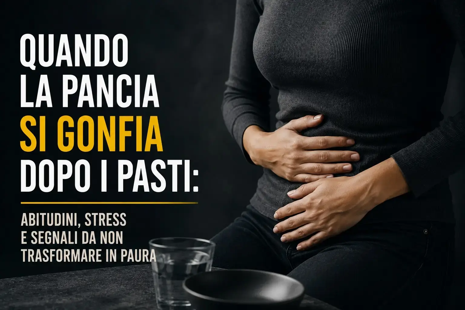 Pancia gonfia dopo i pasti: quando il corpo chiede calma