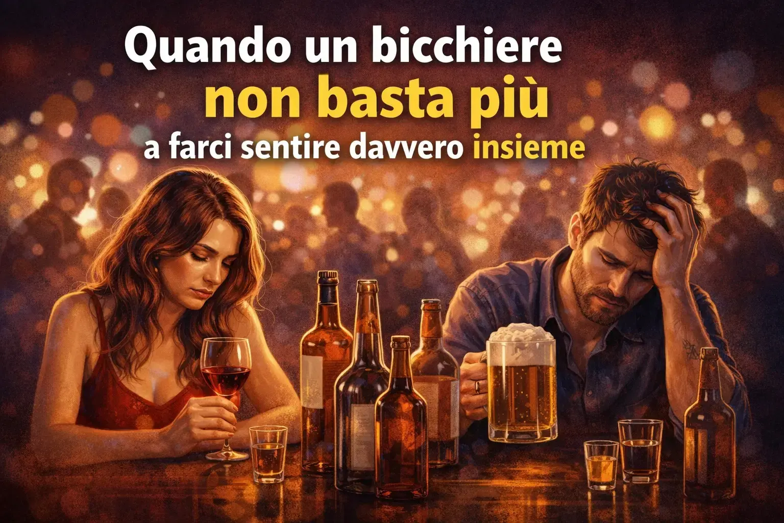 Un bicchiere non basta più a farci sentire davvero insieme