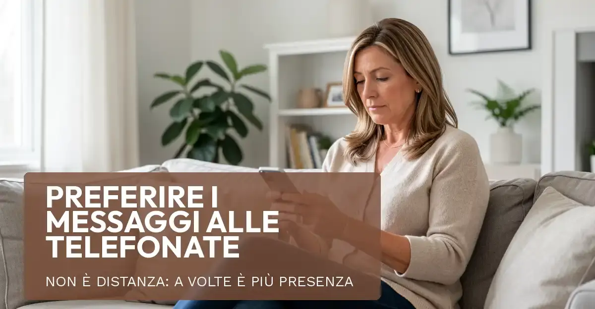 Scrivere invece di telefonare non è distanza affettiva