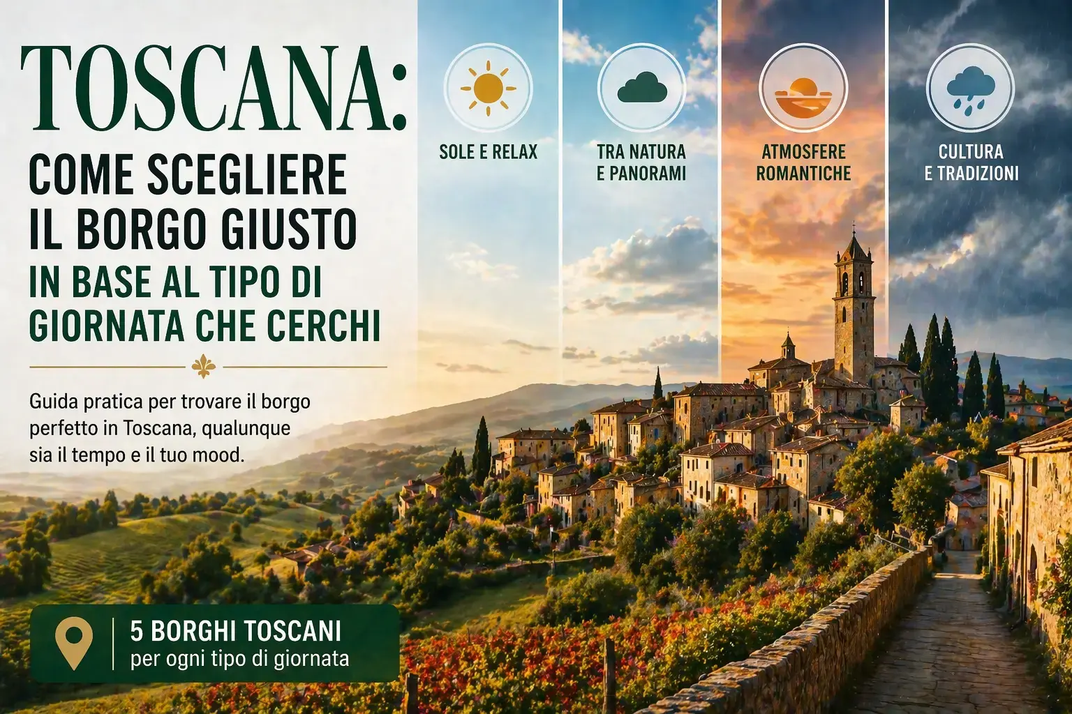 Quale borgo toscano fa per te? Conta la giornata che cerchi